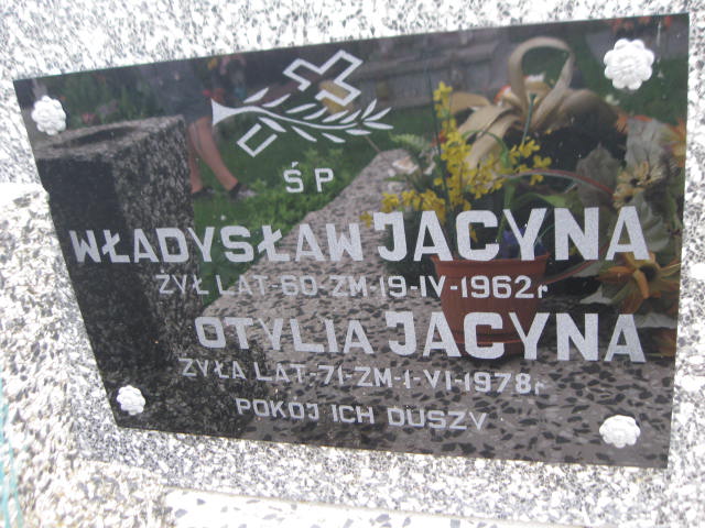 Władysław Jacyna 1902 Gołąb k/Puław - Grobonet - Wyszukiwarka osób pochowanych